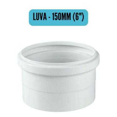 Imagem de Conexões de Esgoto 150mm 6" Branco/Cotovelo/Luva/Tee/Caps/Junção/Luva 