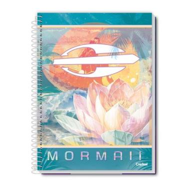 Imagem de Caderno Mormaii Espiral Capa Dura 1 Matéria Escolar Feminino, Verde