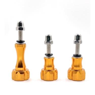 Imagem de KUDASN Tripé/monopé de liga de alumínio com parafuso de polegar de alumínio para Hero 12, 11, 10, 9, 8, 7, 6, 5, 4, 3+, 3, 2, 1 HD, DJI, AKASO Campark e outras câmeras de ação (dourado)