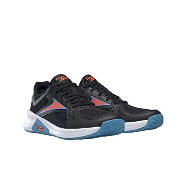 Imagem de Reebok Tênis feminino Advanced Trainette Cross Trainer, Preto/Radiant Aqua/Laranja Flare, 35