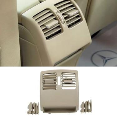 Imagem de Goodithy Tampa de Saída de Ventilação de Ar Traseira Bege, Grade de Ar Condicionado do Console Central Traseiro Substituição do Painel de Saída Ca para Mercedes Benz Classe C W204 2007-2013 Classe e W