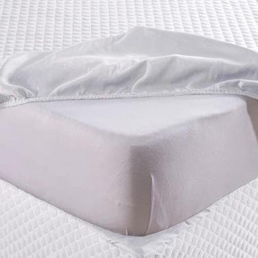 Imagem de Protetor Colchão Solteiro Impermeável Matelado Ultrassonico Sem Ruído (Branco)