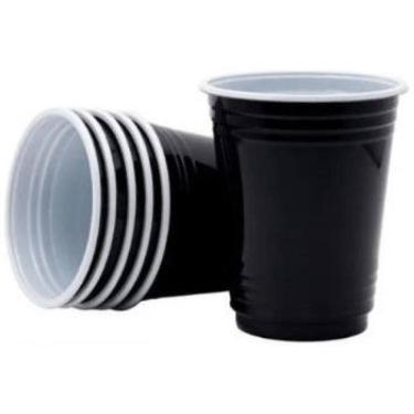 Imagem de Copo Americano Descartável Shot Tequila 30Ml Com 40Un Preto