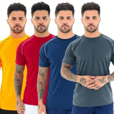 Imagem de KIT 4 Camisetas Dry Fit Masculina Treino Academia Corrida - LUNNA, Lar
