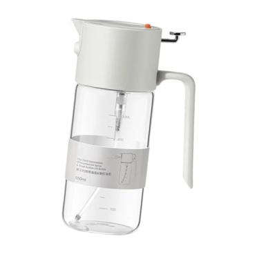 Imagem de IEUDNS Pulverizador de óleo Dispensador de spray de azeite de azeite portátil molho de soja portátil à prova de vazamento para assar salada de churrasco, Cinza Claro