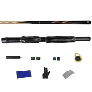 Imagem de Taco de Bilhar Profissional com Madeira de Alta Qualidade, Design Sofisticado e Excelente Precisão para Partidas (Tacos de bilhar e acessórios+ barril de tacos, 10.2mm)