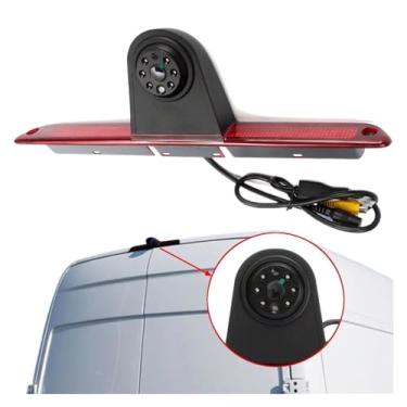 Imagem de Câmera de visão traseira de carro com luz de freio compatível com Mercedes Benz Sprinter W906 compatível com VW Crafter com visão noturna de estacionamento de LED infravermelho