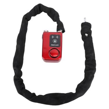 Imagem de Ciclismo Anti-roubo Lock, Cadeia Inteligente Lock IP44 Controle de Aplicativos Móveis à Prova d'água, para Portas de Casa e Loja