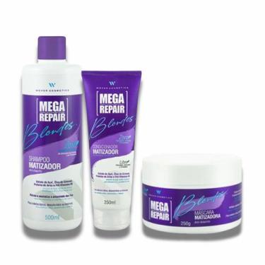 Imagem de Kit Shamp+Masc+Cond Matizador Blondes   Wever Cosméticos - Wever Ind E