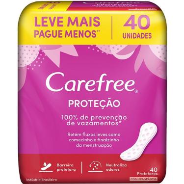 Imagem de Protetor Diário CAREFREE®  Proteção com fragrância 40 unidades