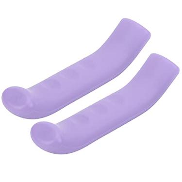 Imagem de Silicone Bike Brake Lever Cover Anti Slip Handle Grip Protector for Cycling Comfort Brake Handlebar Sleeve for Mountain Road Bikes Suitable for Commuters and Outdoor Riders (Roxo)