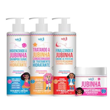Imagem de Kit Widi Care Jubinha Infantil Shampoo, Condicionador, Creme de Pentear Pesadinho e Manteiguinha