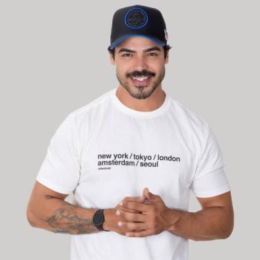 Imagem de Boné Agro Country Preto Bandeira Eua Tela Masculino Trucker - Pampas C