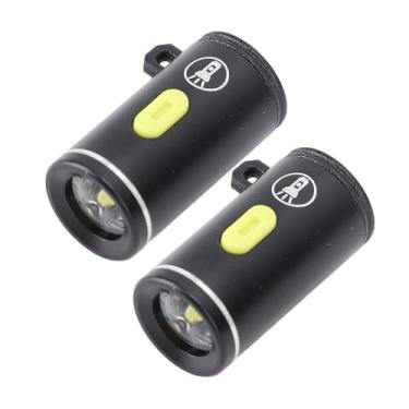 Imagem de 2pcs Mini Lanternas, Lanternas de Lâmpadas LED USB Super Luminadas de Tamanho Grande, Lanterna LED Portátil para Acampamento para Caminhar Cães de Emergência (Preto)