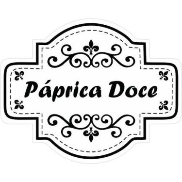 Imagem de Cartela tempero 25 etiquetas adesivo auto colante rotulo 5x4 cm a prov