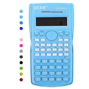Imagem de Calculadoras científicas de mesa, calculadoras científicas para estudantes, calculadora científica 240 funções, 2 linhas 10 + 2 dígitos, calculadora de matemática de mesa para escola (azul)
