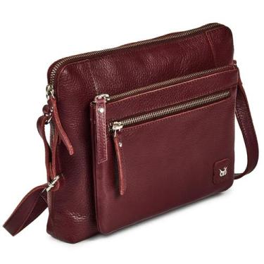 Imagem de Bolsa transversal Wise Owl Accessories Small Leather Burgundy