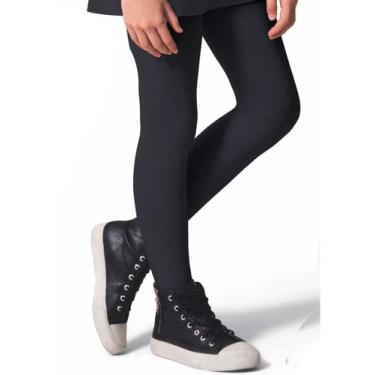 Imagem de Meia Calça Infantil Fio 80 Opaca Selene 9555-001, Preto, P
