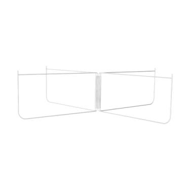 Imagem de Zxpjkyu Suporte Dobrável para Refrigerador, Suporte para Mala, Saco de Lixo, Suporte Leve de aço Inoxidável para Caixa de Gelo, para Pátio, Caminhadas, Churra, Prata Reta