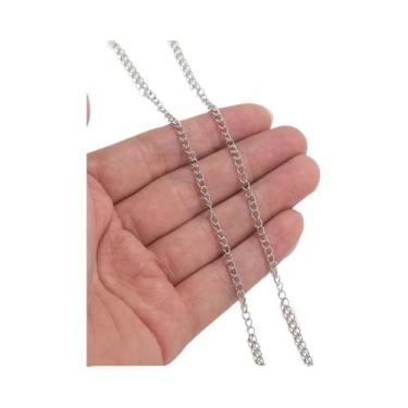Imagem de Corrente Frisada De Aço Inoxidável De 2 Metros Para Colar DIY Pulseira
