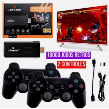 Imagem de Controlador gamepad sticker hdmi mini 2.4g sem fio lehmox preto ley-15
