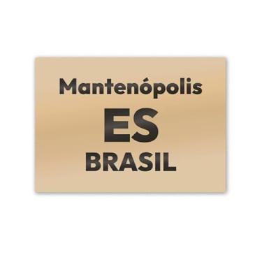 Imagem de Imã de Geladeira Mantenópolis Espírito Santo MDF 8cm x 5cm