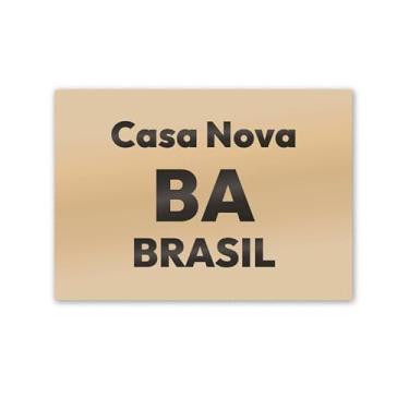 Imagem de Imã de Geladeira Casa Nova Bahia MDF 8cmx5cm Enfeite