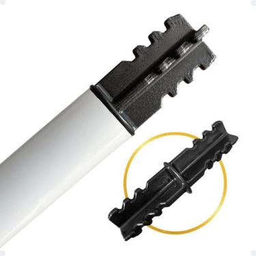 Imagem de 1 Unidade Emenda Encaixe Junção Varão Cortina Comum 28mm Ilhós Tubo Ar