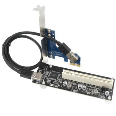 Imagem de Placa adaptadora PCIe para PCI Trotwei Blue ASM1083 para Windows