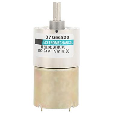 Imagem de Motor de redução do GRCFUMO DC, micro motor de redução de velocidade, redução elétrica de micro velocidade, motor de velocidade de engrenagens de metal para medir instrumentos (30rpm/min)