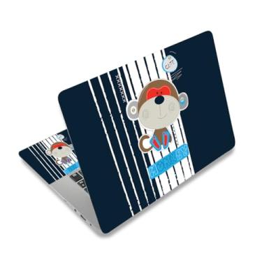 Imagem de 12,1 13 13,3 14 15,4 15,6 polegadas Laptop Skin Sticker Decalque Universal Netbook Skin Sticker reutilizável Notebook Art lProtector Cover Decalque (Macaco)
