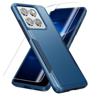 Imagem de Warsia Capa para Motorola Edge 2025, com protetor de tela HD [teste de queda de grau militar] Capa protetora resistente à prova de choque para Moto Edge 2025, azul