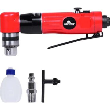 Imagem de Furadeira Reversível Pneumática 3/8`` 2,4pcm 1/4`` Npt Angular Worker