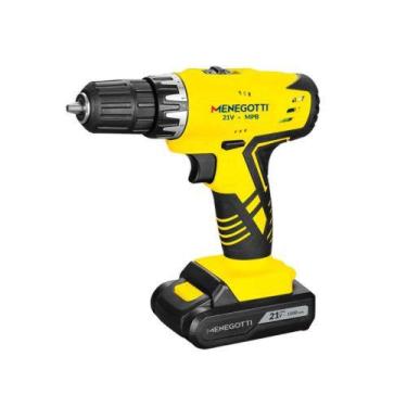 Imagem de Furadeira Parafusadeira 21V Bateria Lítio - Menegotti - Bivolt 127/220