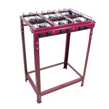 Imagem de Fogão 6 Bocas Industrial Grande Baixa Pressão Roa - Metalúrgica ROA