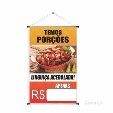 Imagem de Banner pronto Porções BA 299 medida 45x70 cm arte pronta