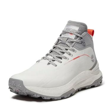 Imagem de Timberland Bota de caminhada masculina à prova d'água Motion Access Mid Lace Up, Jacquard branco, 42 BR