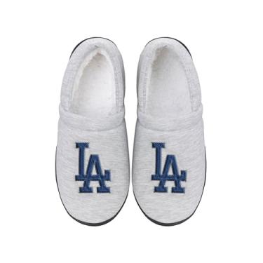Imagem de FOCO - Moletom masculino MLB Team Big Logo Cinza Sherpa Mocassins Adulto, Los Angeles Dodgers, X-Large