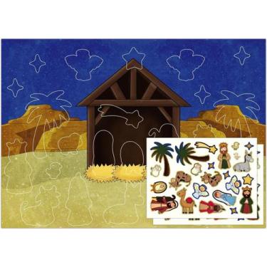 Imagem de Calendário de Natal e Advento WhatSign para crianças 2024 com adesivos