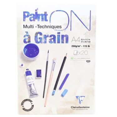 Imagem de Papel Multi Técnicas Paint On A4 Clairefontaine 20 fls