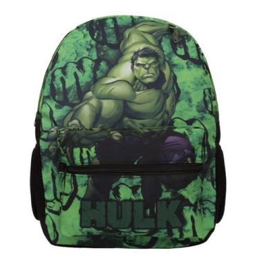 Imagem de Mochila Infantil Masculina Incrível Hulk Costas Juvenil - Toys 2U