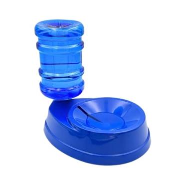 Imagem de Kit Comedouro e Bebedouro Automático para Cachorro Cães e Gatos(SÓ BEBEDOURO FOUR - AZUL)