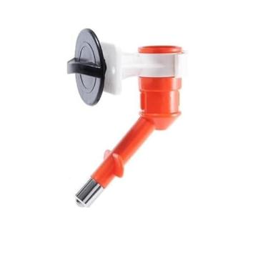 Imagem de Bebedouro Automático Portátil para Cães e Gatos Ajustável (Laranja)