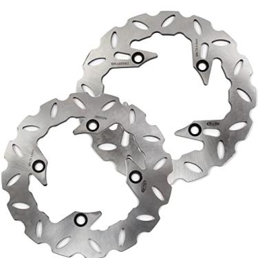 Imagem de Arashi Discos de freio dianteiros traseiros rotores para Honda Forza 250 2000-2004, acessórios de motocicleta prata