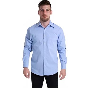 Imagem de Camisa Tricoline Manga Longa Azul Plácido - Fardas Uniformes,  GG