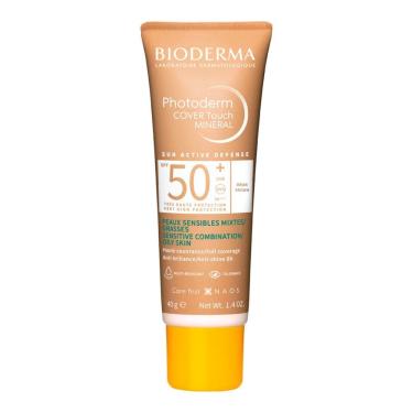Imagem de Bioderma Photoderm Cover Touch Mineral FPS 50+ Cor 4.0 Protetor Solar com Cobertura Total 40g