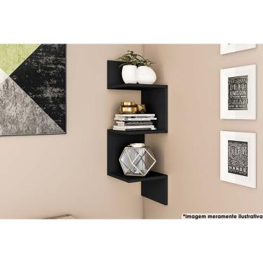 Imagem de Prateleira Quarto Solteiro AM 3079 Preto - Movelbento