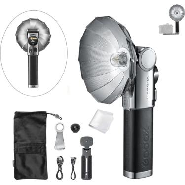 Imagem de Godox Flash de câmera retrô Lux Master TTL – controle de tela sensível ao toque, 6000K ± 300k CCT, GN25 460 potência total, controle óptico S1/S2, carregamento tipo C, para Canon para Nikon para