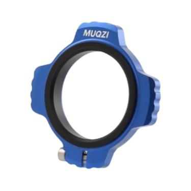 Imagem de UGPLM Ajustador de corrente de bicicleta, manivela, suporte inferior de liga, reparo, fácil instalação, substituição, manutenção, atualização, peça, Azul