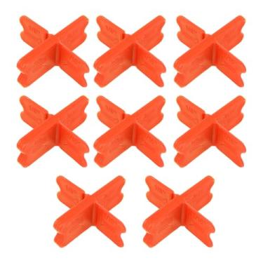 Imagem de 8 Peças Espaçadores de Deck, 4 Espessuras 1/16" 1/8" 3/16" 1/4" Espaçadores de Tábua Deck para Placa PVC Composto e Madeira Tratada Sob Pressão (Laranja)